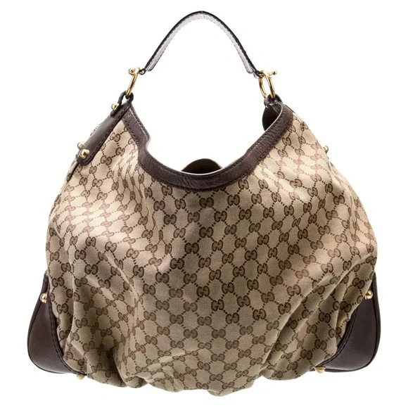 💎 authentic Gucci GG Canvas Jockey Large - Picture 3 of 16